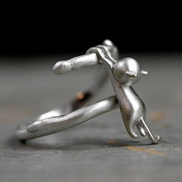 Jewelry - 🆕KittyStretch!Sterling925SilverRing